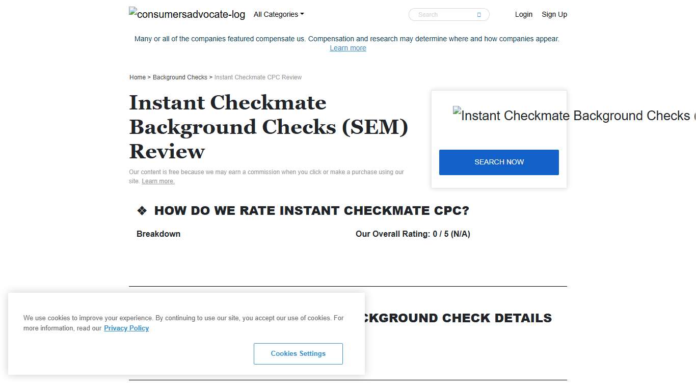 2026 Instant Checkmate CPC Reviews: Background Checks